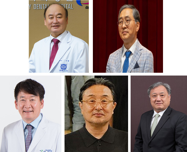 사진 설명 : (윗줄 왼쪽부터) 구영 교수, 문철현 교수 (아랫줄 왼쪽부터) 박수병 교수, 정창모 교수, 최성호 교수